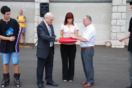 Slavnostna otvoritev prenovljenega malega športnega parka